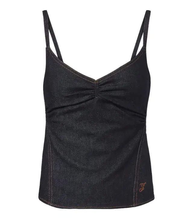 Jacquemus Pina de-Nîmes gathered denim top