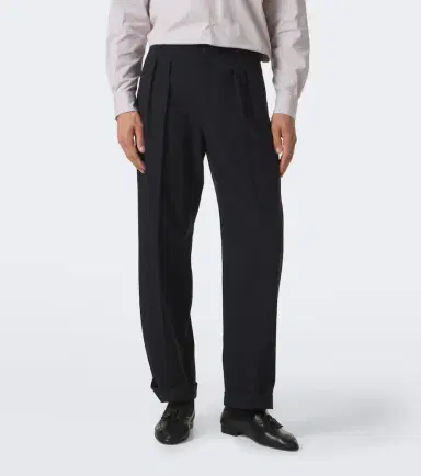 The Row Tavel pleated wool and cashmere straight pants | Thumbnail 3 The Row Tavel pleated wool and cashmere straight pants | Thumbnail 3