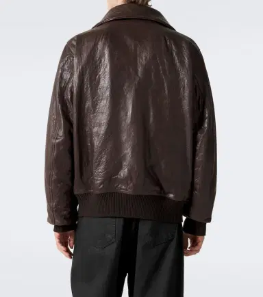 Rick Owens Dracuflight leather blouson jacket | Thumbnail 2 Rick Owens Dracuflight leather blouson jacket | Thumbnail 2
