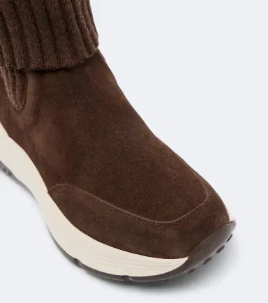 Hogan H669 knitted suede ankle boots | Thumbnail 3