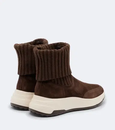 Hogan H669 knitted suede ankle boots | Thumbnail 4