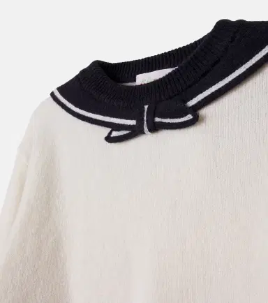 Bonpoint Mahini bow-detail wool sweater | Thumbnail 2