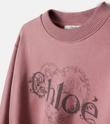 CHLOÉ KIDS Chloé Kids Logo printed cotton jersey sweatshirt | Thumbnail 3 CHLOÉ KIDS Chloé Kids Logo printed cotton jersey sweatshirt | Thumbnail 3