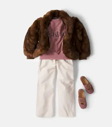 CHLOÉ KIDS Chloé Kids Logo printed cotton jersey sweatshirt | Thumbnail 4 CHLOÉ KIDS Chloé Kids Logo printed cotton jersey sweatshirt | Thumbnail 4