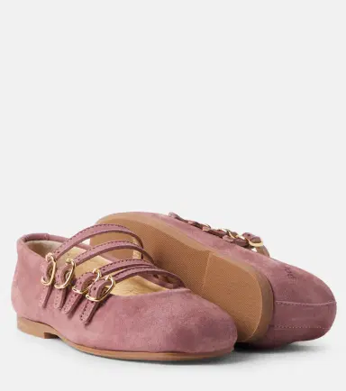 CHLOÉ KIDS Chloé Kids Suede Mary Jane flats | Thumbnail 2 CHLOÉ KIDS Chloé Kids Suede Mary Jane flats | Thumbnail 2