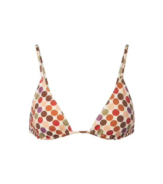 Eres Colorful polka-dot bikini top