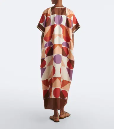 Eres Berry printed silk twill kaftan | Thumbnail 5