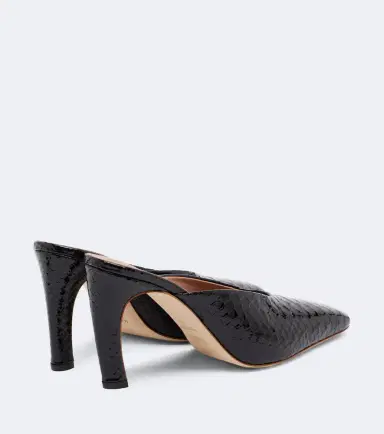 Malone Souliers Rowe croc-effect patent leather mules | Thumbnail 4