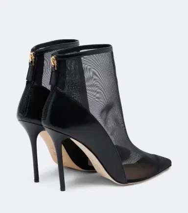 Malone Souliers Arc leather-trimmed mesh ankle boots | Thumbnail 2