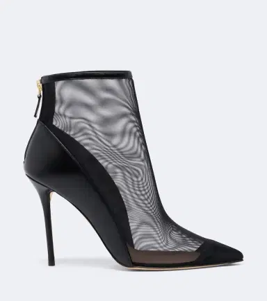 Malone Souliers Arc leather-trimmed mesh ankle boots | Thumbnail 3