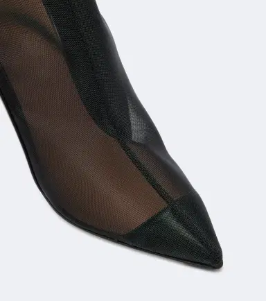 Malone Souliers Arc leather-trimmed mesh ankle boots | Thumbnail 4