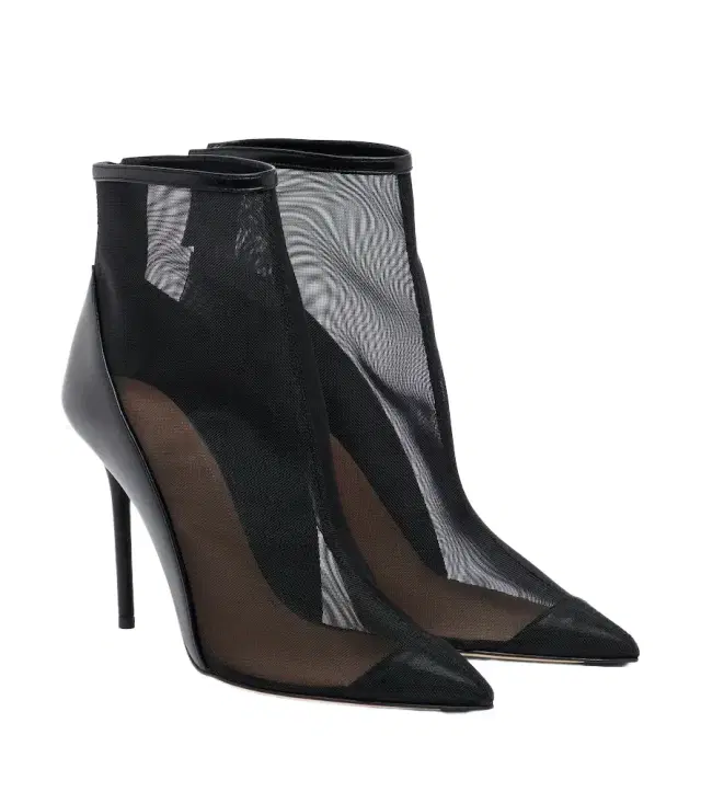 Malone Souliers Arc leather-trimmed mesh ankle boots
