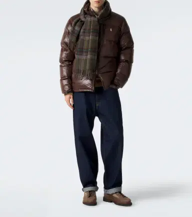 Polo Ralph Lauren Checked fringed wool scarf | Thumbnail 2