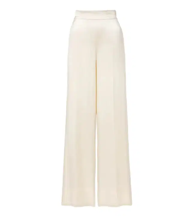 Joseph Dijon silk satin wide-leg pants