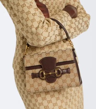 Gucci Horsebit Duomo Small GG canvas top-handle bag | Thumbnail 5