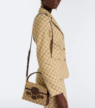 Gucci Horsebit Duomo Small GG canvas top-handle bag | Thumbnail 6