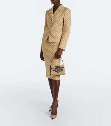 Gucci Horsebit Duomo Small GG canvas top-handle bag | Thumbnail 7