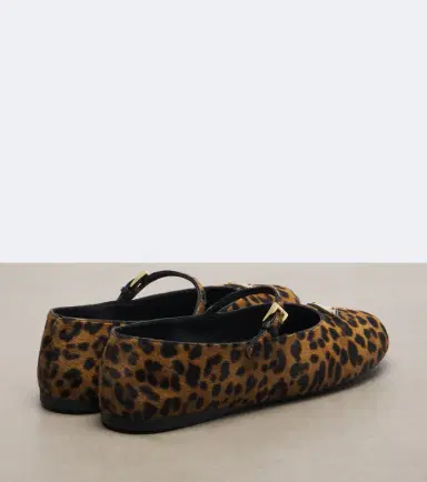 Prada Leopard-print calf hair Mary Jane flats | Thumbnail 2 Prada Leopard-print calf hair Mary Jane flats | Thumbnail 2