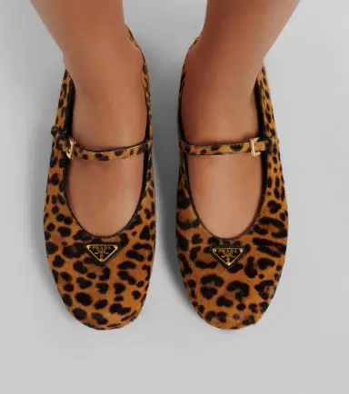 Prada Leopard-print calf hair Mary Jane flats | Thumbnail 6 Prada Leopard-print calf hair Mary Jane flats | Thumbnail 6