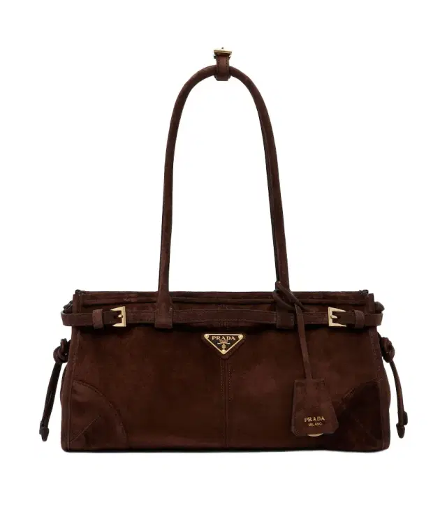 Prada Bonnie Medium suede shoulder bag