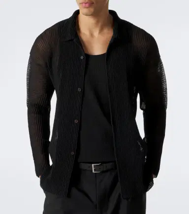 Homme Plissé Issey Miyake Homme Plissé Issey iyake Rustic esh pleated shirt | Thumbnail 3