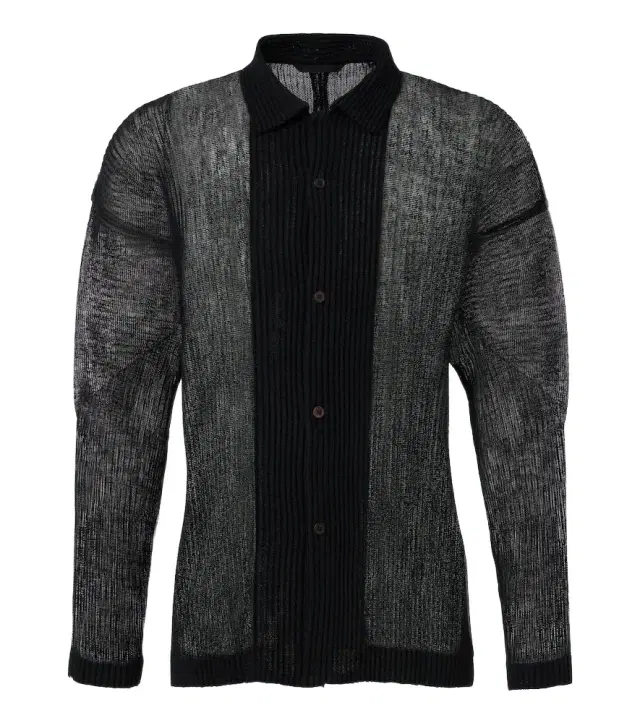 Homme Plissé Issey iyake Rustic esh pleated shirt