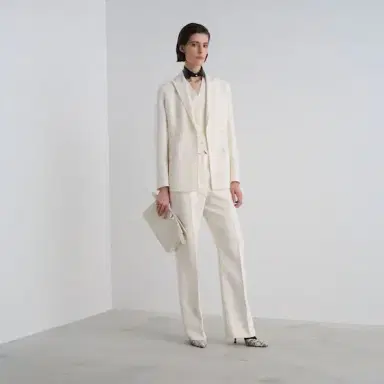 Fendi Tailored-style double-breasted blazer featuring | Thumbnail 4 Fendi Tailored-style double-breasted blazer featuring | Thumbnail 4