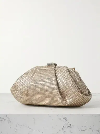Judith Leiber Couture Gemma Crystal-embellished Satin Clutch | Thumbnail 3