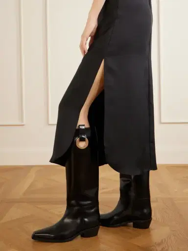 Proenza Schouler Bronco Grommet Embellished Leather Knee Boots | Thumbnail 2