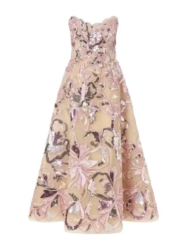 Elie Saab Sequin-embellished Tulle Gown