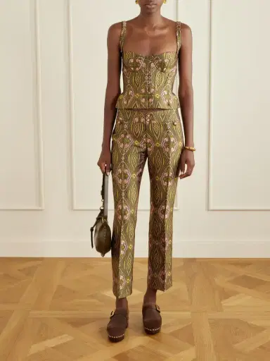 Etro Floral Paisley-print Jacquard Bustier Top | Thumbnail 2