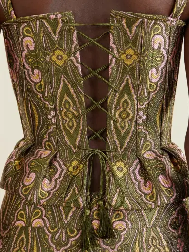 Etro Floral Paisley-print Jacquard Bustier Top | Thumbnail 5