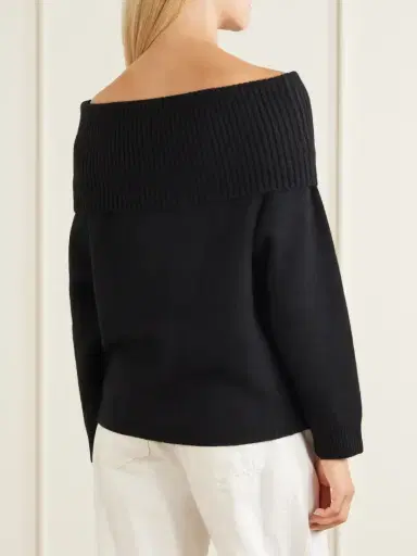 Loulou de Saison Sibyl Turtleneck Cashmere-blend Sweater | Thumbnail 4