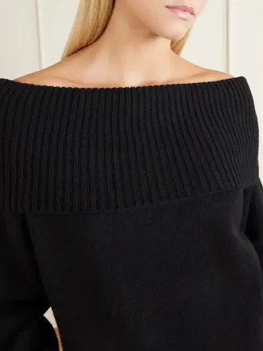 Loulou de Saison Sibyl Turtleneck Cashmere-blend Sweater | Thumbnail 5