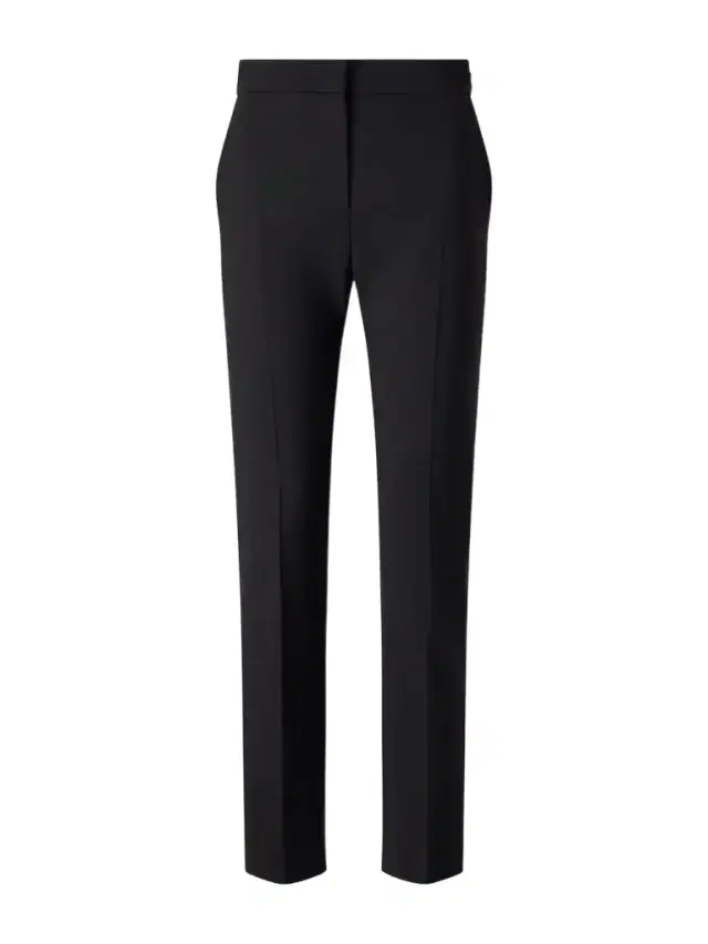Max Mara Mxmacino Wool-blend Mid-rise Slim-leg Pants
