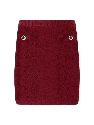 Alessandra Rich Virgin Wool Mini Skirt | Thumbnail 1