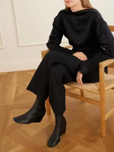 Proenza Schouler Slant Leather Ankle Boots | Thumbnail 2