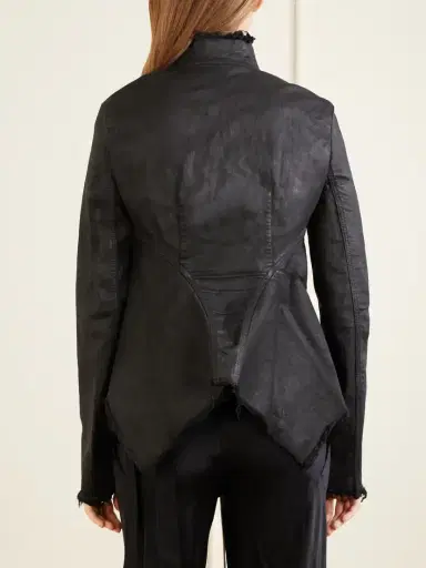 Rick Owens Naska Gary Distressed Waxed Denim Jacket | Thumbnail 3 Rick Owens Naska Gary Distressed Waxed Denim Jacket | Thumbnail 3