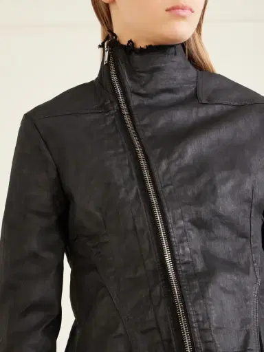 Rick Owens Naska Gary Distressed Waxed Denim Jacket | Thumbnail 4 Rick Owens Naska Gary Distressed Waxed Denim Jacket | Thumbnail 4