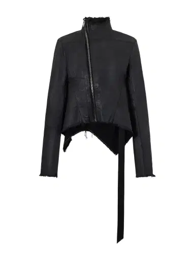 Rick Owens Naska Gary Distressed Waxed Denim Jacket | Thumbnail 1 Rick Owens Naska Gary Distressed Waxed Denim Jacket | Thumbnail 1