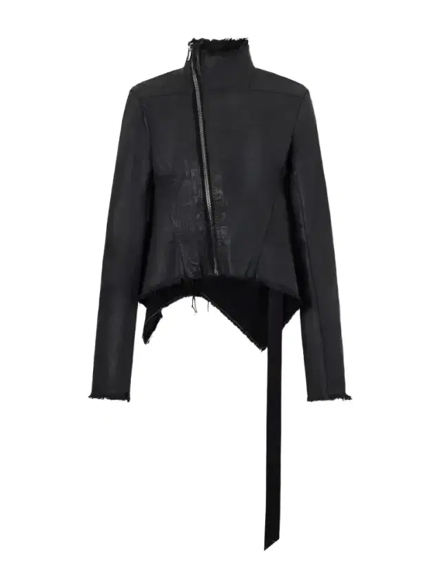 Rick Owens Naska Gary Distressed Waxed Denim Jacket