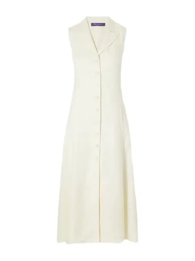 Ralph Lauren Collection Kensley Canvas Silk And Linen-blend Midi Dress