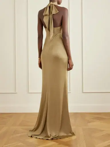 Ralph Lauren Collection Kelsie Metallic Jersey Gown | Thumbnail 3