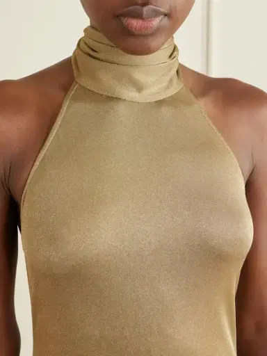 Ralph Lauren Collection Kelsie Metallic Jersey Gown | Thumbnail 4