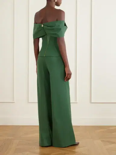 Carolina Herrera Off-the-shoulder Wool-blend Blouse | Thumbnail 3