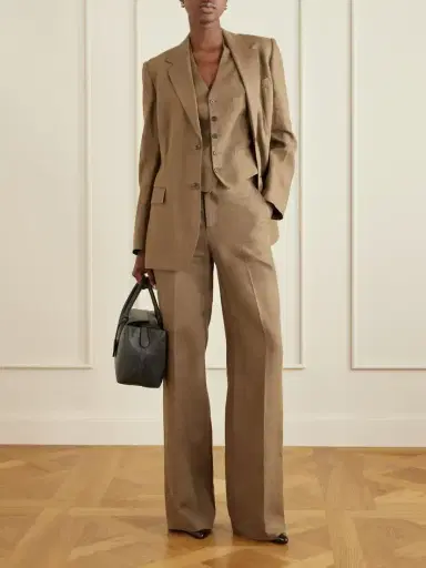 Ralph Lauren Collection Dean Linen Wide-leg Pants | Thumbnail 2