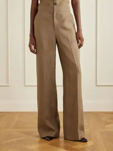 Ralph Lauren Collection Dean Linen Wide-leg Pants | Thumbnail 3