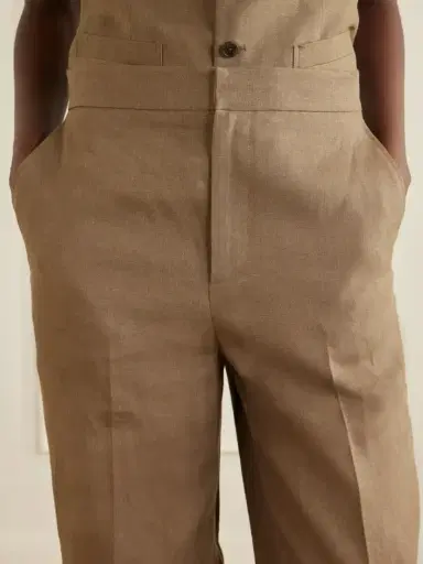 Ralph Lauren Collection Dean Linen Wide-leg Pants | Thumbnail 5