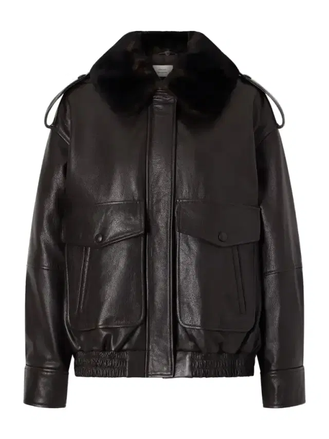 Loulou de Saison Russo Shearling-trimmed Leather Jacket