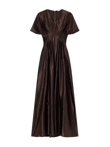 Joseph Nova Gathered Linen And Silk-blend Maxi Dress | Thumbnail 1